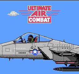 Ultimate Air Combat title screen for NES